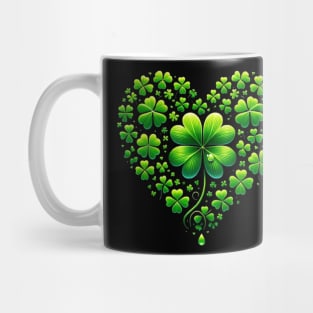 Happy St. Patrick's Day: Irish Shamrock Hearts, Family, and Luck-filled Celebrations Mug